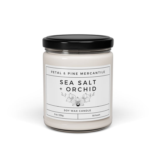 Sea Salt + Orchid Soy Candle