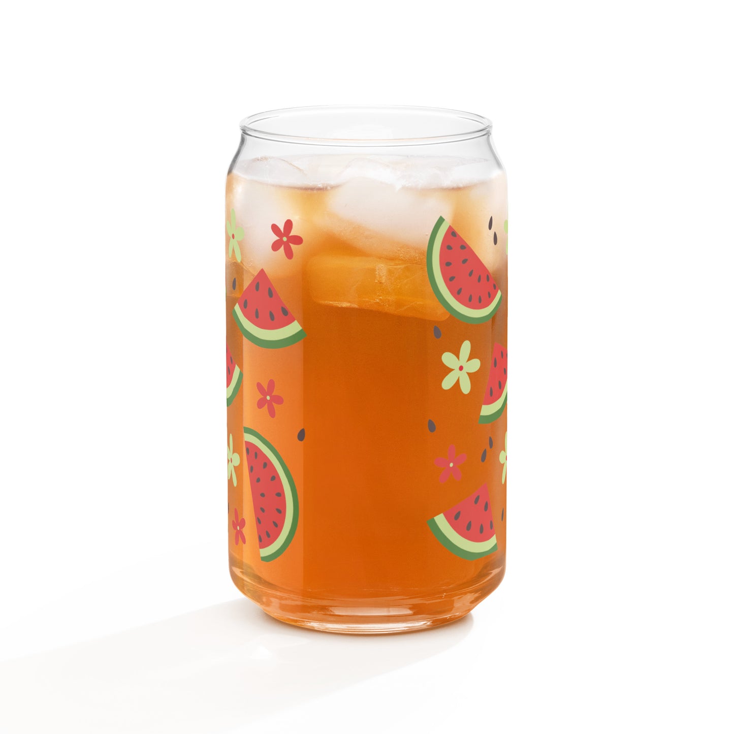 Watermelon - 16oz Can-shaped Glass