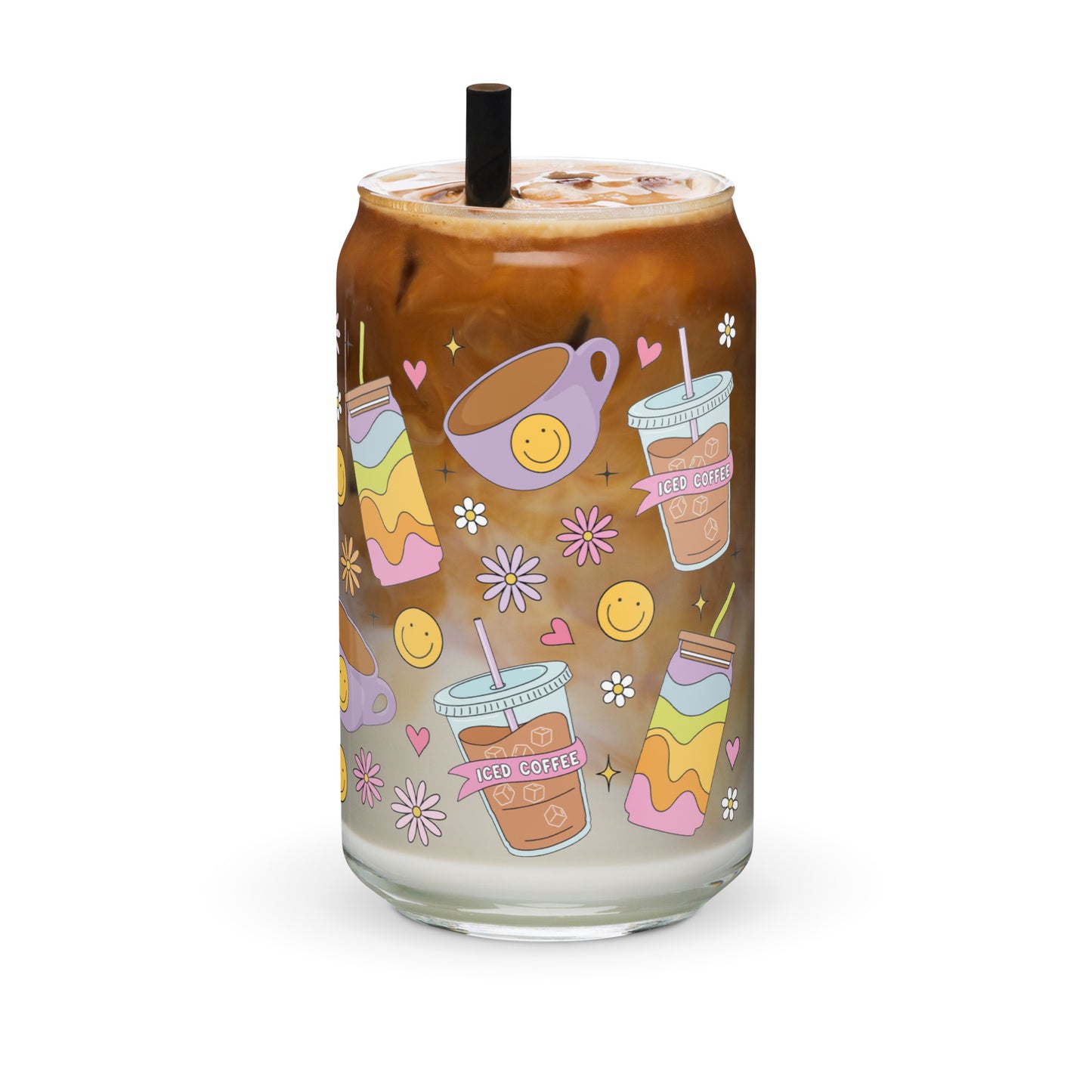 Iced Coffee - 16oz Can-shaped Glass