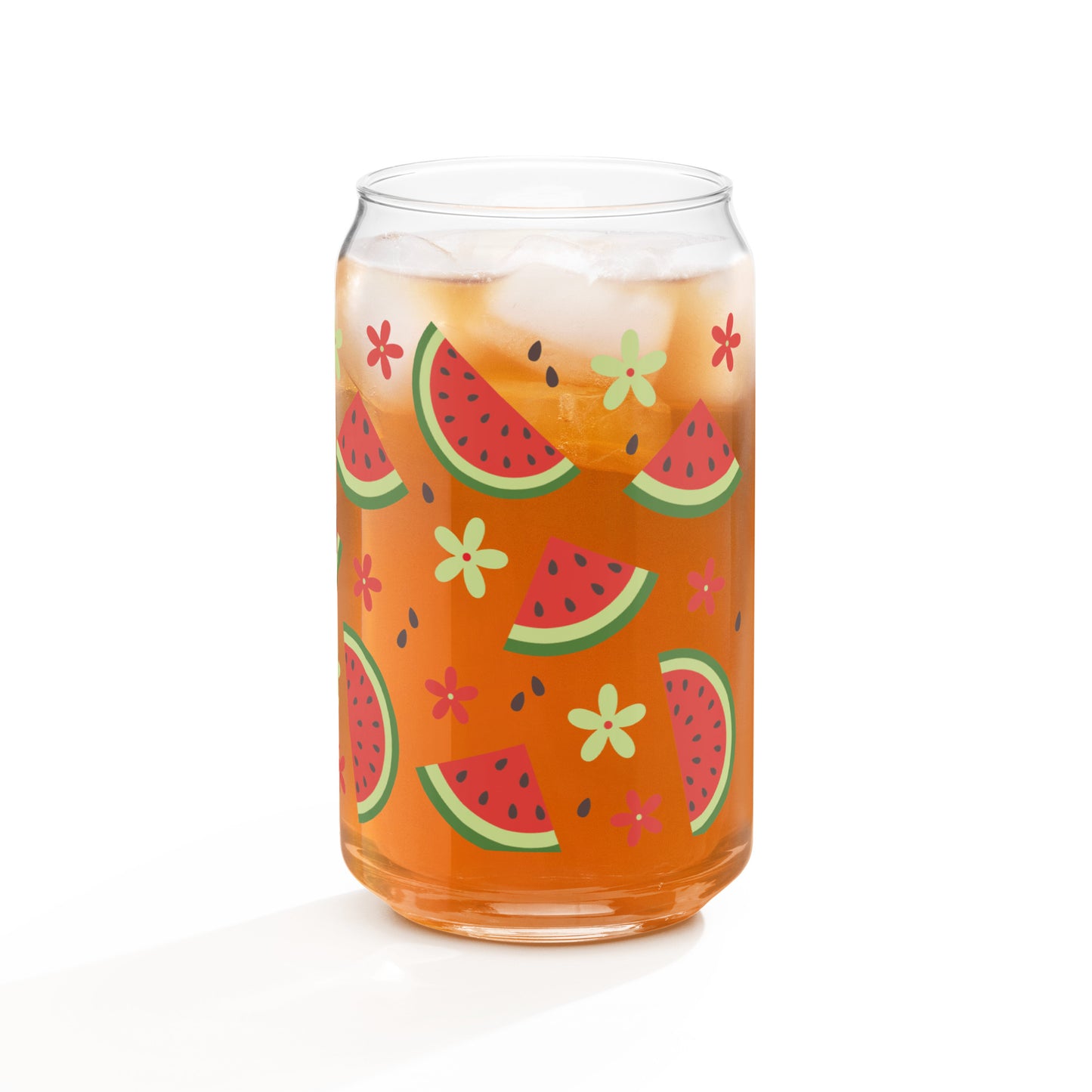 Watermelon - 16oz Can-shaped Glass