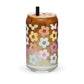 Flower Power - 16oz Can-shaped Glass