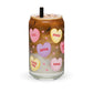 Candy Heart - 16oz Can-shaped Glass