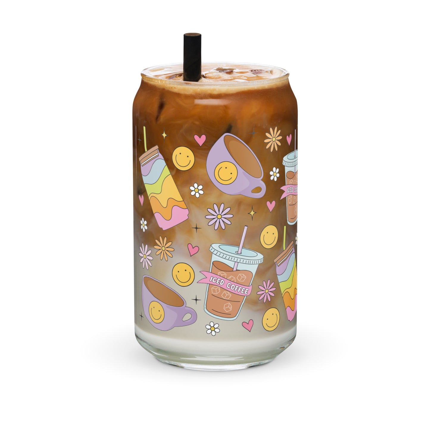 Iced Coffee - 16oz Can-shaped Glass