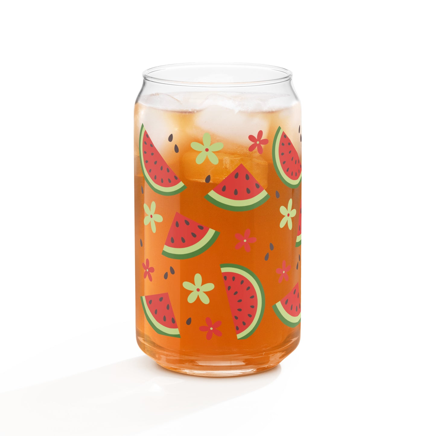 Watermelon - 16oz Can-shaped Glass