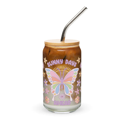 Sunny Days Ahead - 16oz Can-shaped Glass