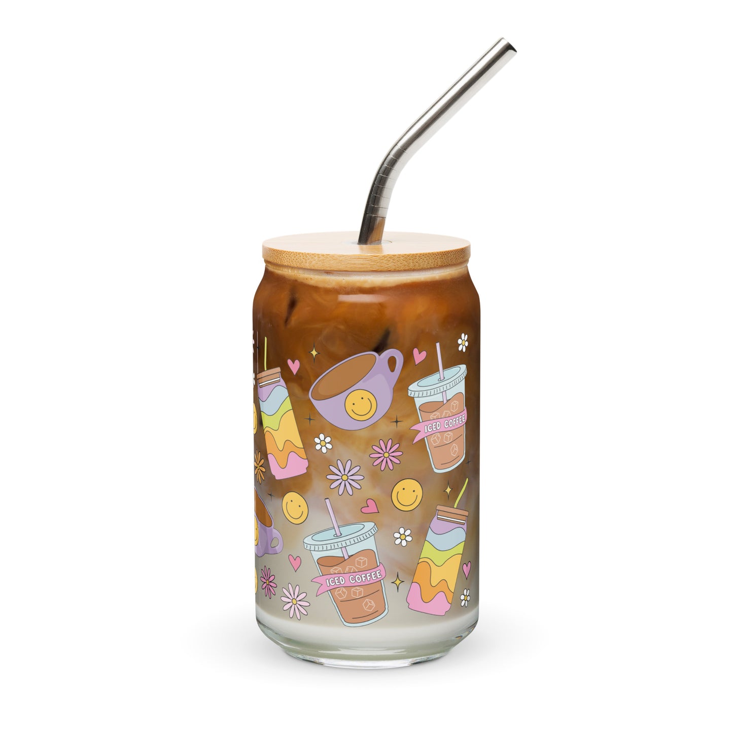 Iced Coffee - 16oz Can-shaped Glass