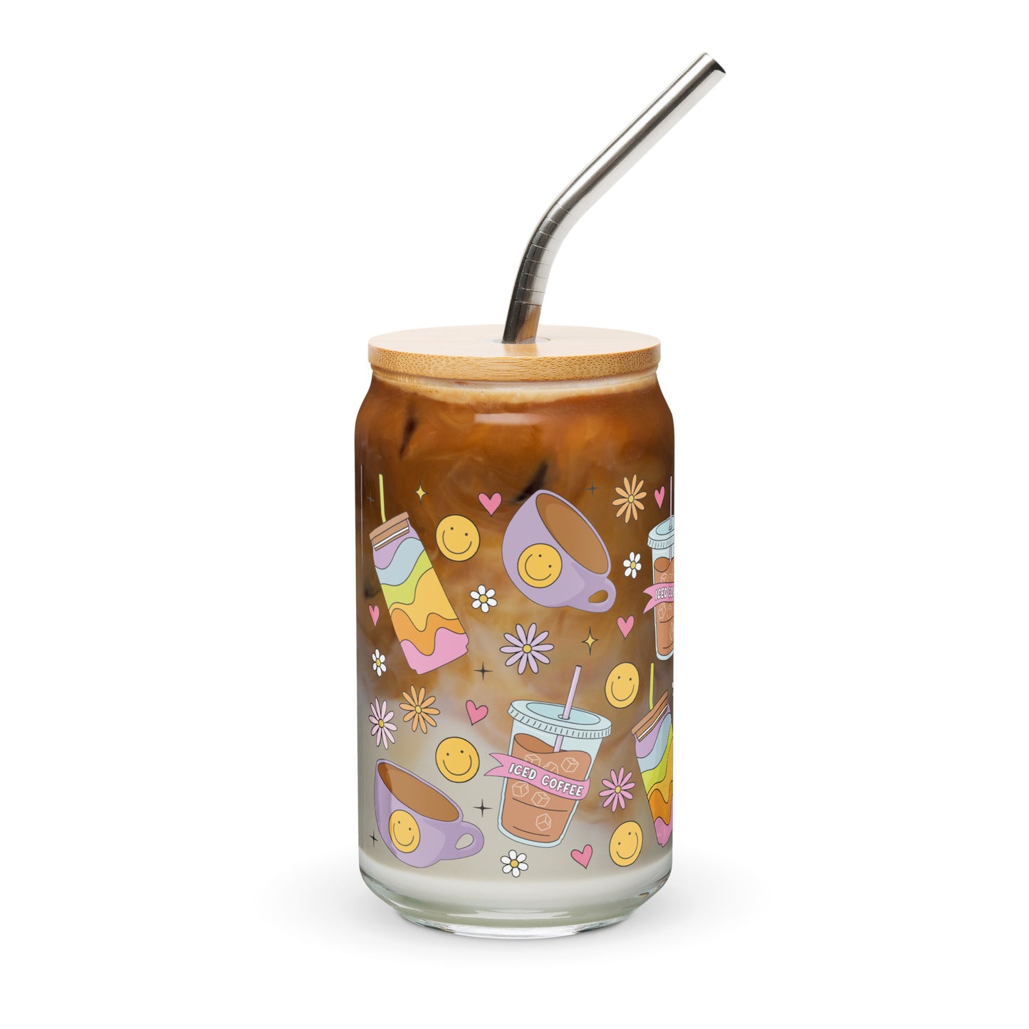 Iced Coffee - 16oz Can-shaped Glass