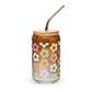 Flower Power - 16oz Can-shaped Glass